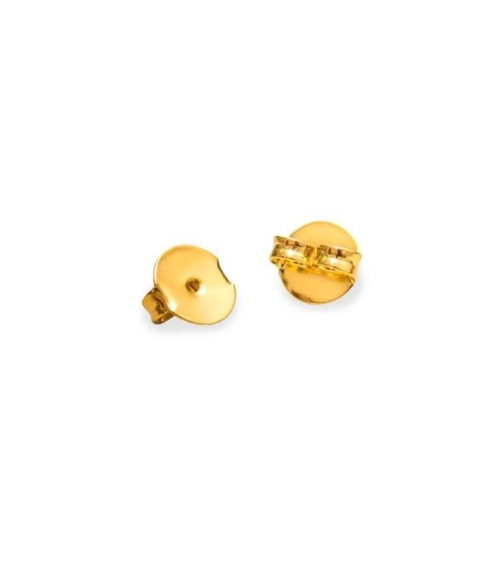 Par De Tarraxa Banhada A Ouro 18k 